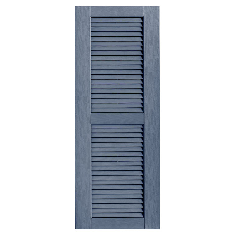 Straight Top Open Louvre Shutters Pair