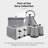 Tower Sera 4 Slice Toaster with 6 Browning and Defrost/Reheat/Cancel Functions, 1800W-94103939