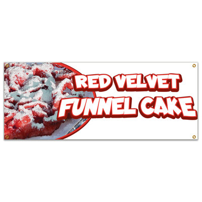 Bannière de gâteau rouge en velours