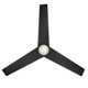 54" Lotus 3 - Blade Outdoor Smart Ceiling Fan with Remote Control and LED Light Kit Included, Works With Alexa and iOS or Android App