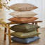 Slub Cotton Square Cushion-121385214-121385215