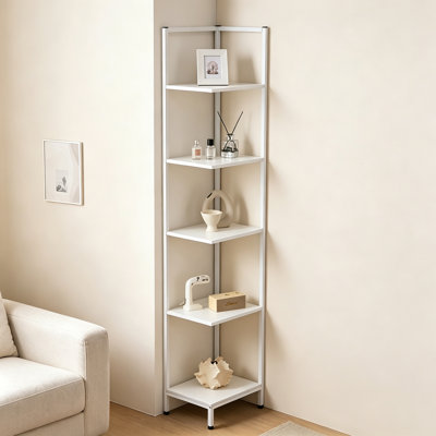 Display Shelf with Metal and Engineered Wood