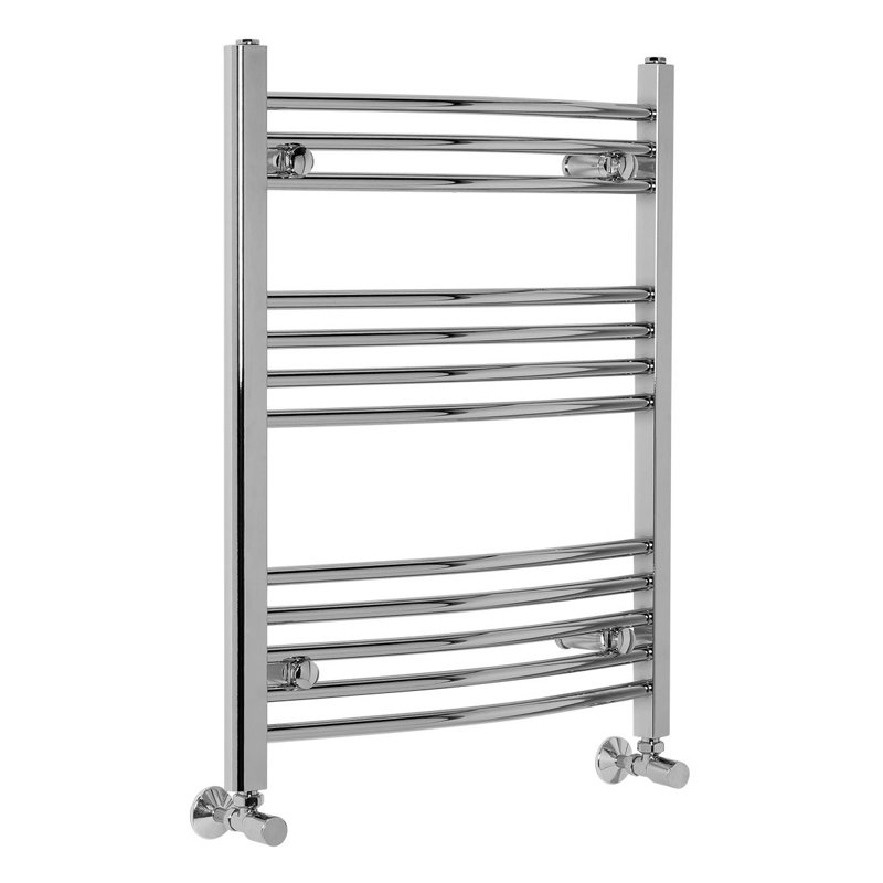 Shirey Curved Towel Rail Heated Towel Rails, 75cm H x 60cm W x 3cm D