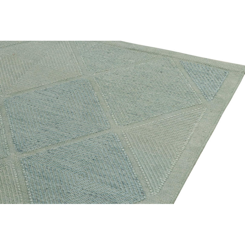 Scandinavian Wool Geometric Area Rug, Rectangle 9' x 12'