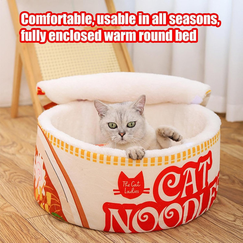 Lit lavable pour chat Ramen, 23.6x7.9 Inch