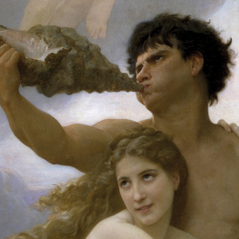 «La naissance de Vénus» par William Adolphe Bouguereau, reproduction d'art encadrée, H 42 po x l 31 po x P 1,125 po