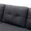 209Cm Linen Square Arms Sofa Bed-862028756