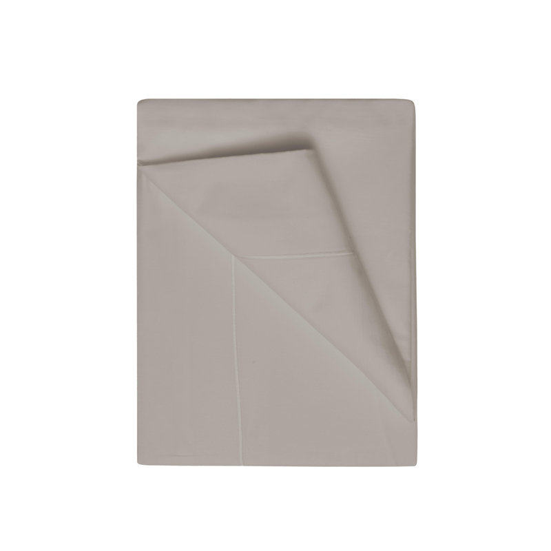 Sateen Flat Sheet, Super King (6'), Pewter