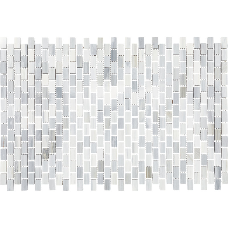 Carreau de mosaïque murale en pierre naturelle 12 "x 18" PerFit Mosaix