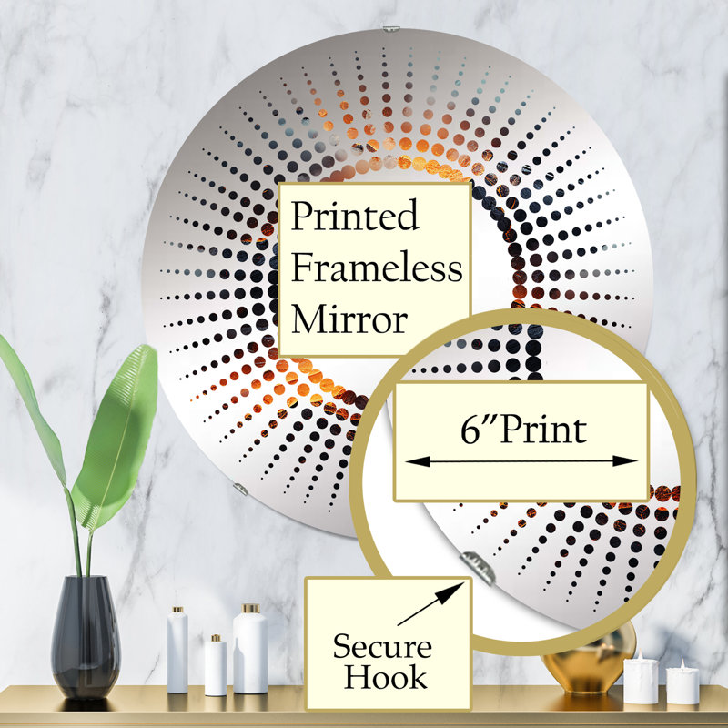 Martini Glass Mystery Wall Mirror, Drinkware Green Traditional - Martini Glass Mystery III, Volcano Volcanic Wilderness I