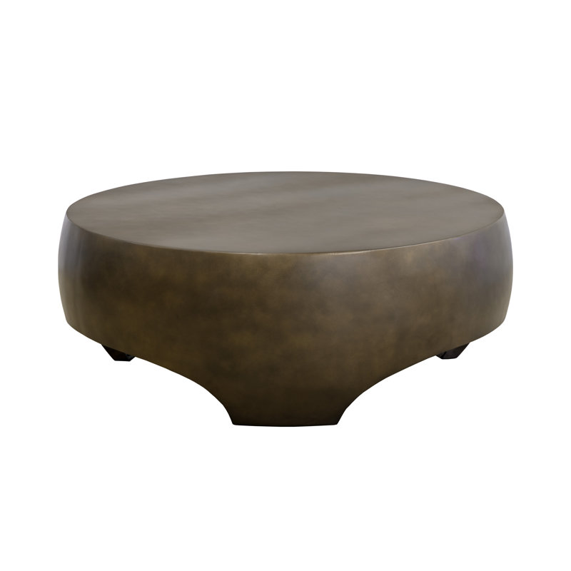 TARSUS COFFEE TABLE - PEWTER, Gold