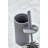 Durable Toilet Brush with Holder, Grey, 6.9 x 2.8 inches | 100% Plastic, Dishwasher Safe | Ideal for Easy Cleaning and Hygiene, Sleek Design for Modern Bathrooms, Compact & Functional-114282306