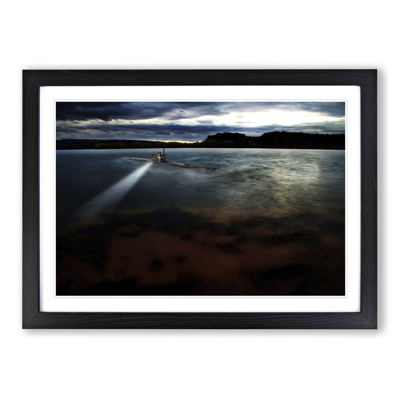 Submarine 1 Framed Photographic - Framed Print, Black