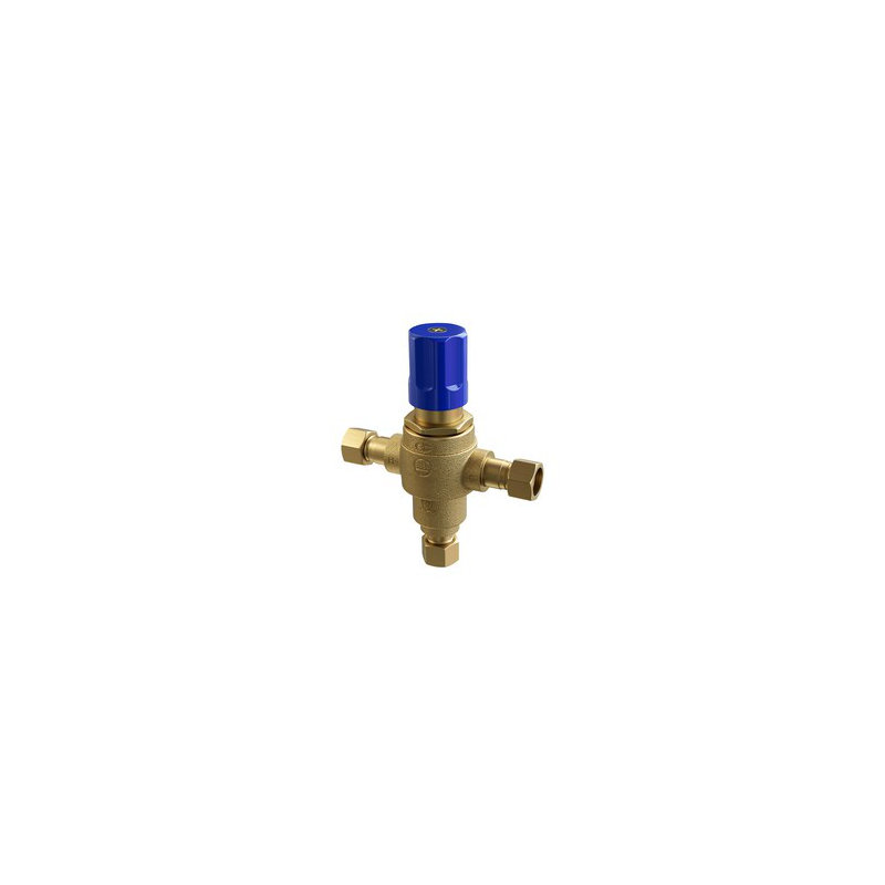 Soupape de mélange thermostatique 3/8 po - sorties simples