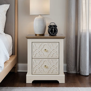 Enfield 2 Drawer Bedside Table