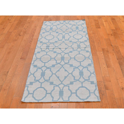 Tapis de couloir réversible en laine pure tissé à la main 2 pi 8 po x 7 pi 10 po C79CD2AB4CF9498DAB50E761BDD47C52