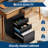 Locking 3 Drawer Mobile File Cabinet, Metal Lateral Filing Cabinet for Letter Legal A4 Documents, Under Desk Rolling Storage Unit