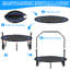 Trampoline FLizE Rebondeur pour adultes, mini trampoline pliable avec guidon réglable pour enfants, mini trampoline d'intérieur avec bandes élastiques pour la forme, noir