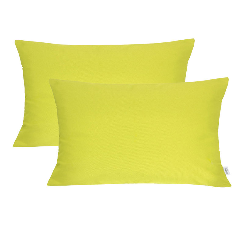 Rosemary Outdoor Throw Pillow, Lime, 18" x 18"