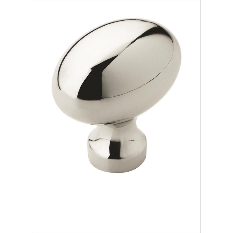 Vaile 1-3/8 inch (35mm) Length Polished Chrome Cabinet Knob, Polished Chrome