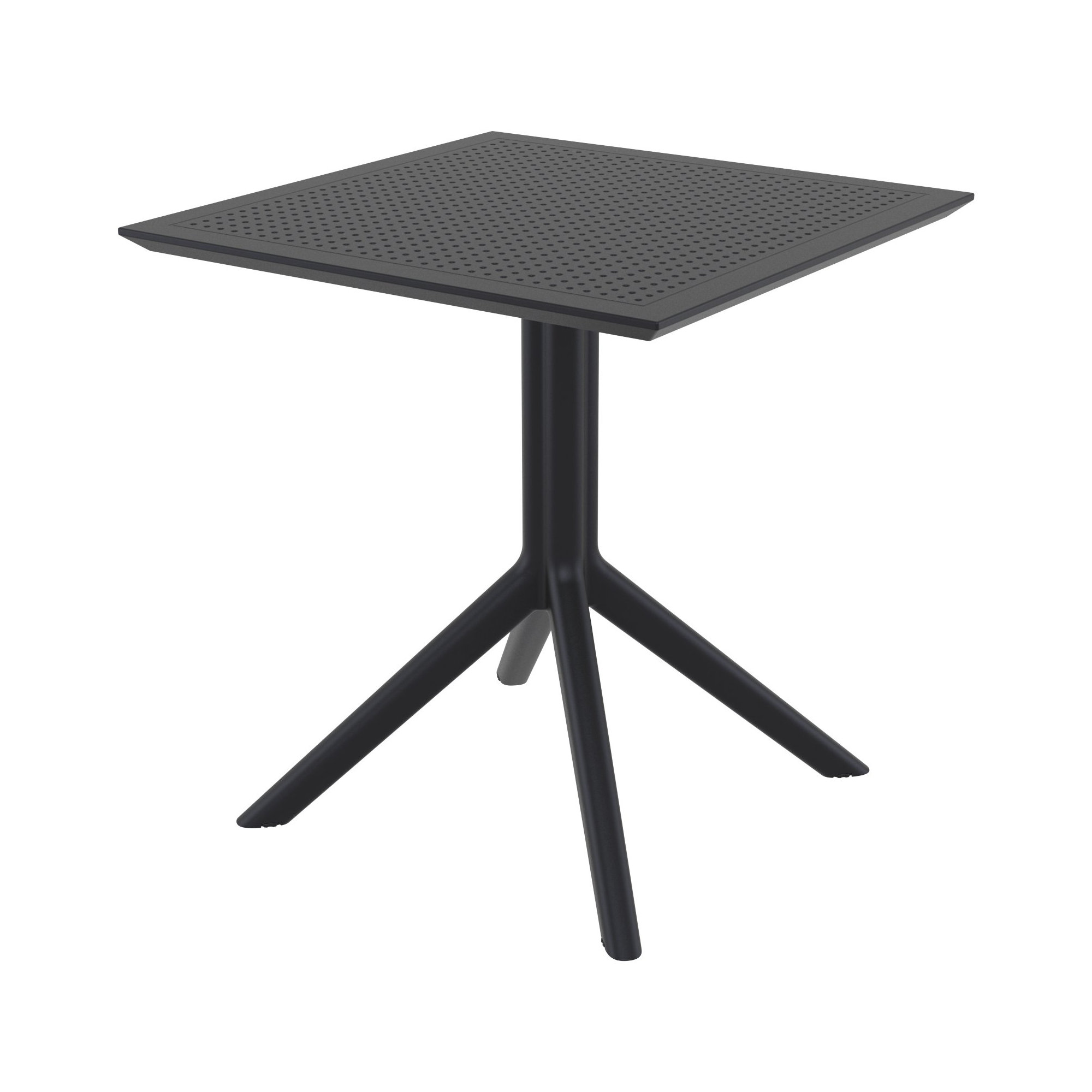 Farrah Square 2 - Person Bistro Set, Black