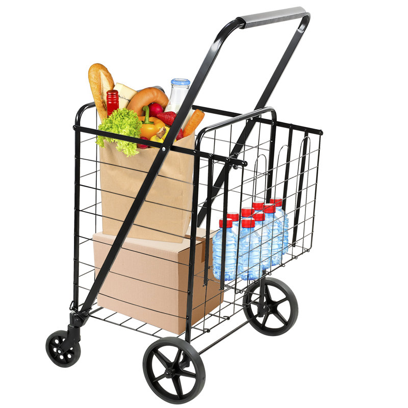 Mount-It! Rolling Utility Shopping Cart for Groceries and Other Supplies