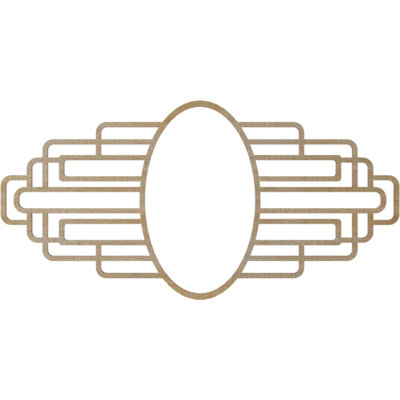 Médaillon de plafond en bois ajouré Elizabeth
