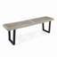 Banc en bois d'acacia à rayures Minimalist-1868818032