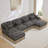 Spacious Modular Sofas, 131.5 Inch Chenille Leopard Modern Home Lounge