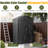 Outdoor Lockable 4 ft. W x 2 ft. D Metal Vertical Storage Shed