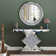 Amla 47in”Console Table With Round Mirror