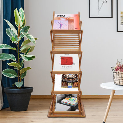 5 Tier Foldable Magazine Rack