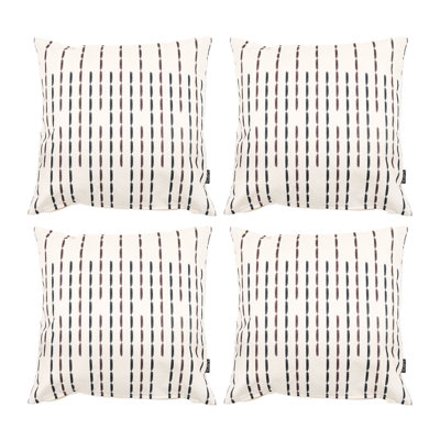 Stripe Print Indoor-Outdoor Cushion, Multicolour