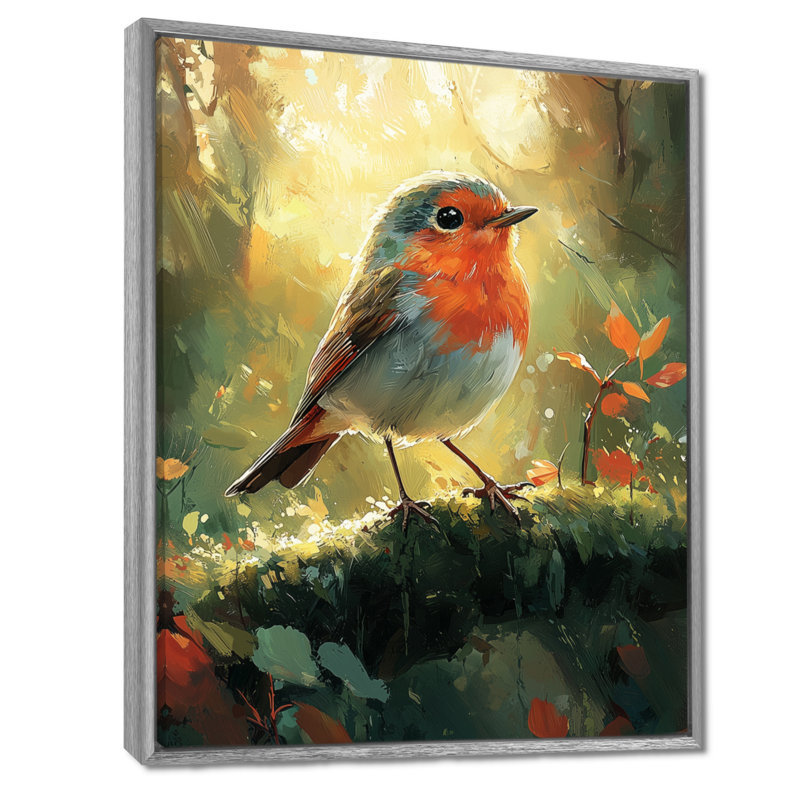 Ikin - Animals Wall Art, Argent argent, H 40 po x l 30 po, Impression encadrée flottante