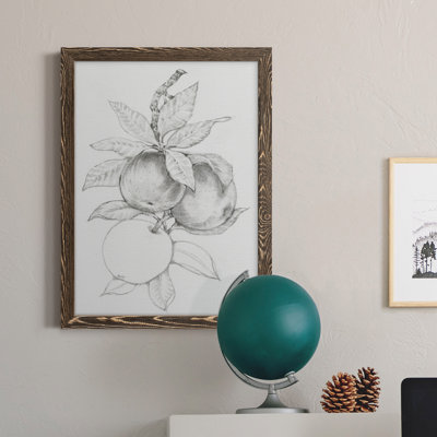 Branche de fruits II - Toile encadrée de qualité supérieure - prête à être accrochée
