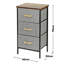 40cm W Metal Bedside Table-242185520