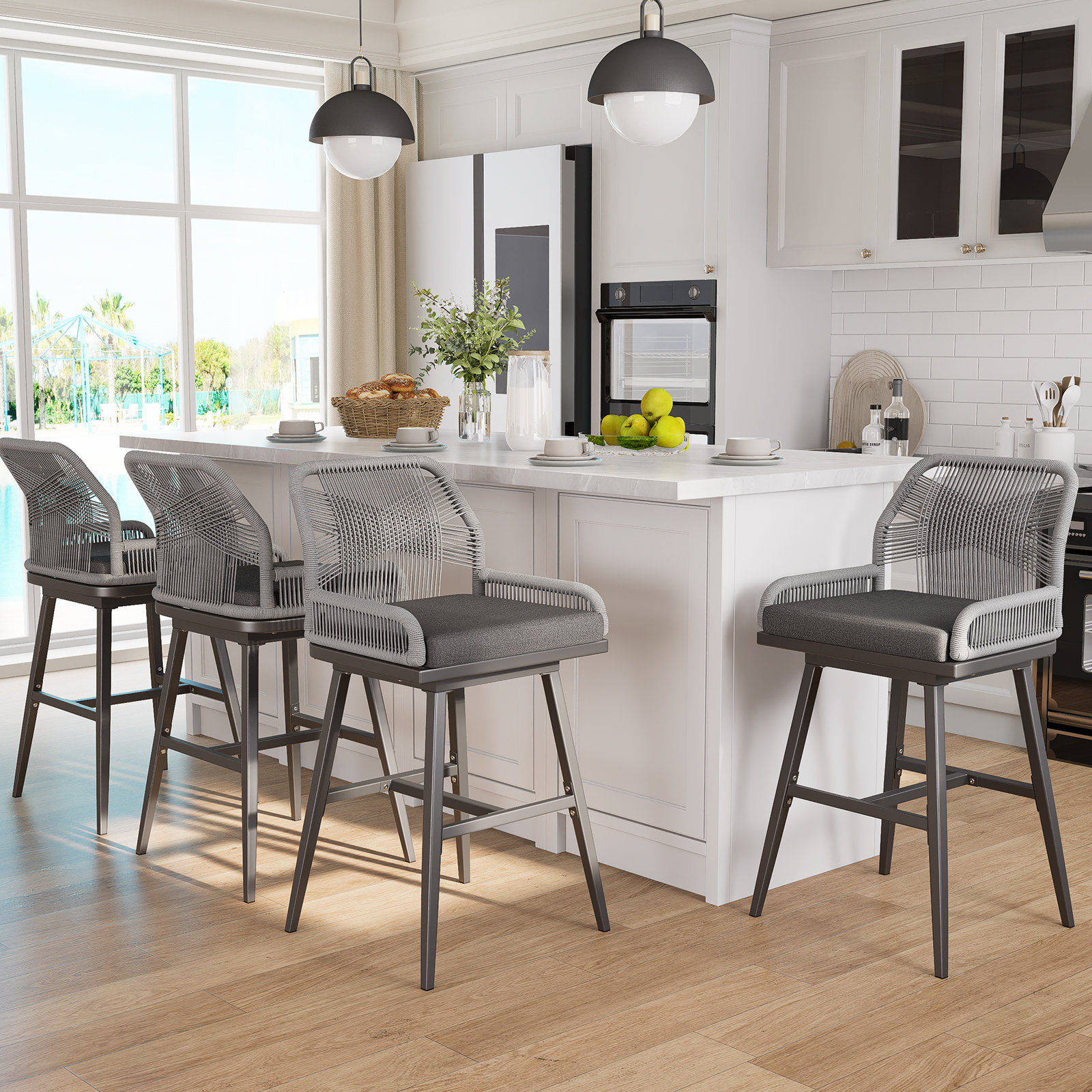 Kitchen Boho Bar Stools Counter Height George Oliver Bar Stools