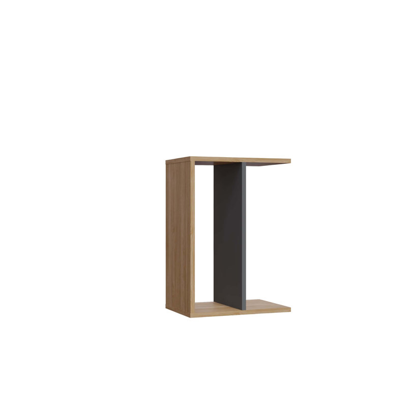 Najni End Table, Oak/Anthracite