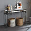 Console à miroir noir avec 4 pieds-1936148712