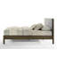 Ensemble de chambre à coucher Tessa - Tissu gris moderne et wengé-1752097156