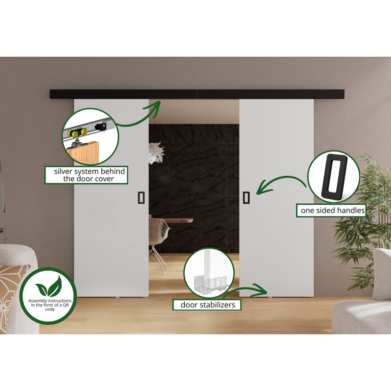 Veneer Internal Door, 212cm x 205cm, White