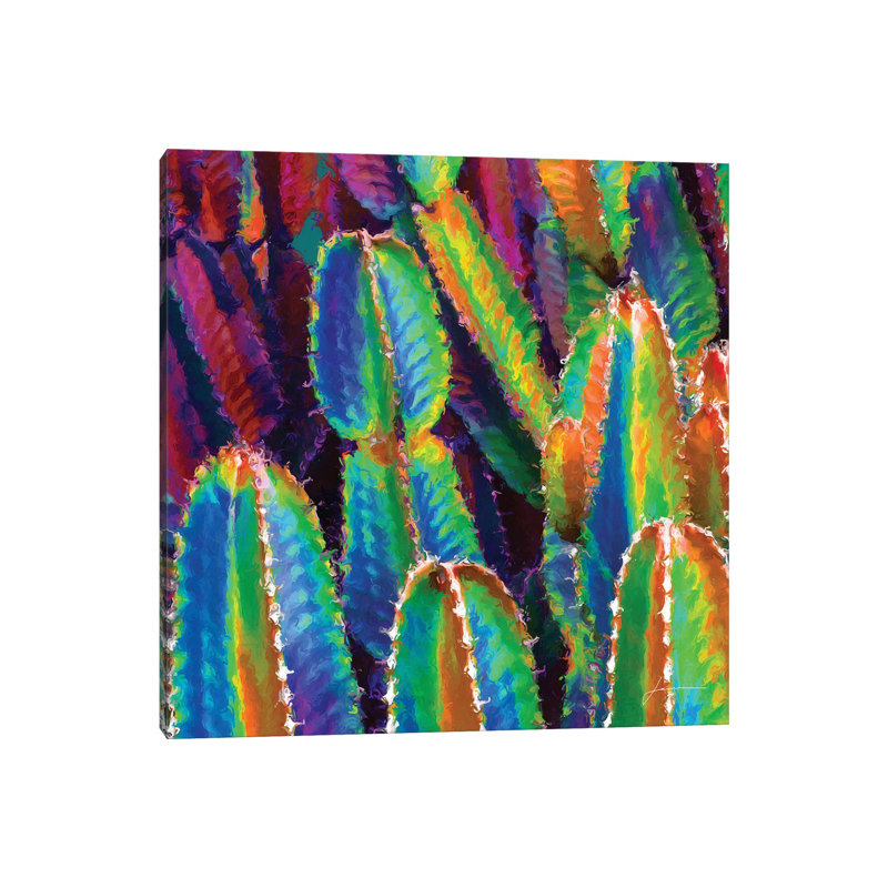 Neon Desert I by James Burghardt - Wrapped Canvas Gallery-Wrapped Canvas Giclée, 66.04 cm H x 66.04 cm W x 3.175 cm D