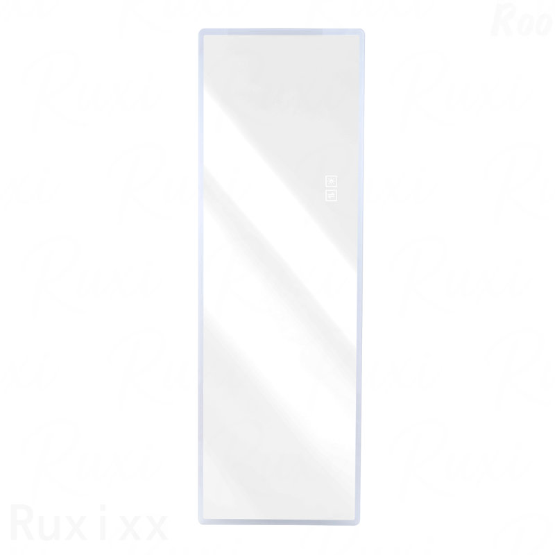 LED-Lit Full-Length Vanity Accent Mirror - Wall-Mounted, Full Body, Rounded Corners
