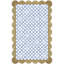 Blue Check With Jute Scallops Rug-803609860