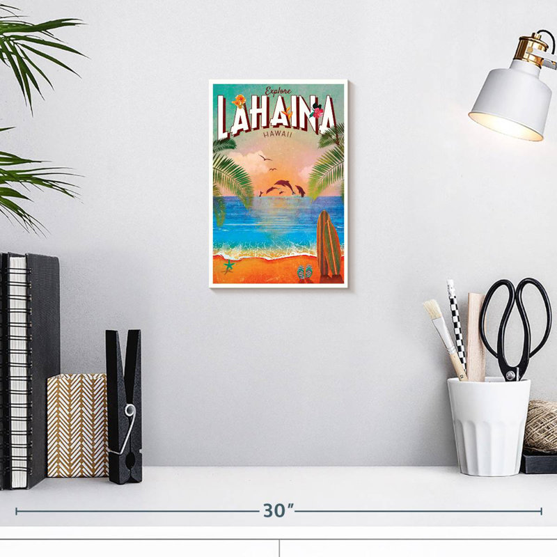 Explorez Lahaina à Hawaï, H 12 po x l 8 po