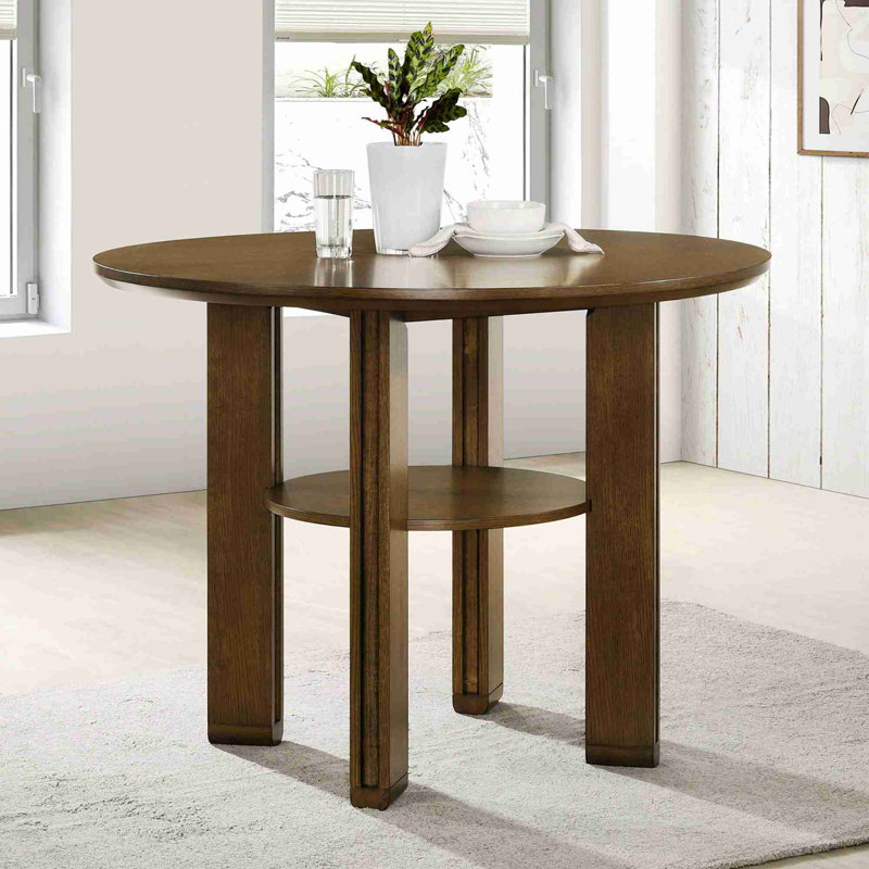 Table de salle à manger ronde à hauteur de comptoir pour la cuisine et la salle à manger