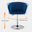Warran Swivel Upholstered Adjustable Height Counter Stool with Metal Frame-1042594017