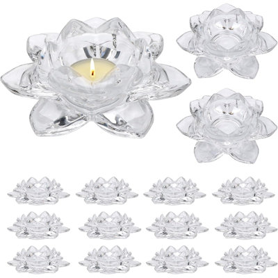 Ensemble de 15 bougeoirs Lotus