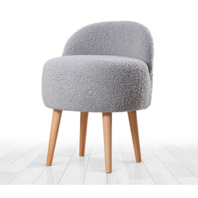 Corbett 48cm Wide Round Solid Colour Footstool Ottoman