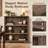 Bookcase With Adjustable Shelf In Gray-368990600